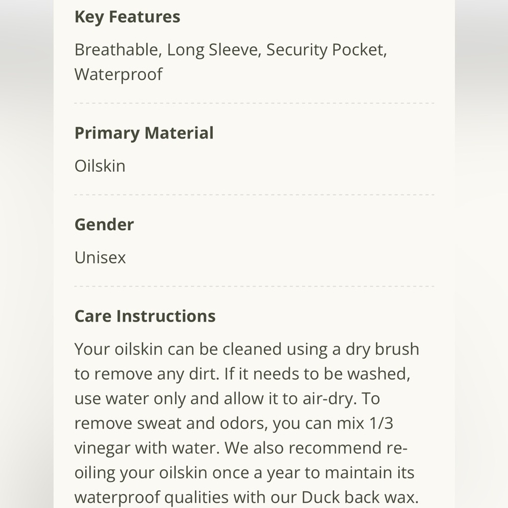 Outback Trading Company Swagman Oilcloth coat jacket - Picture 3 of 14